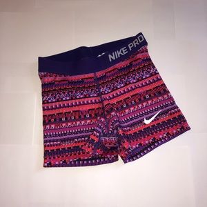 Pink and purple Nike pro spandex